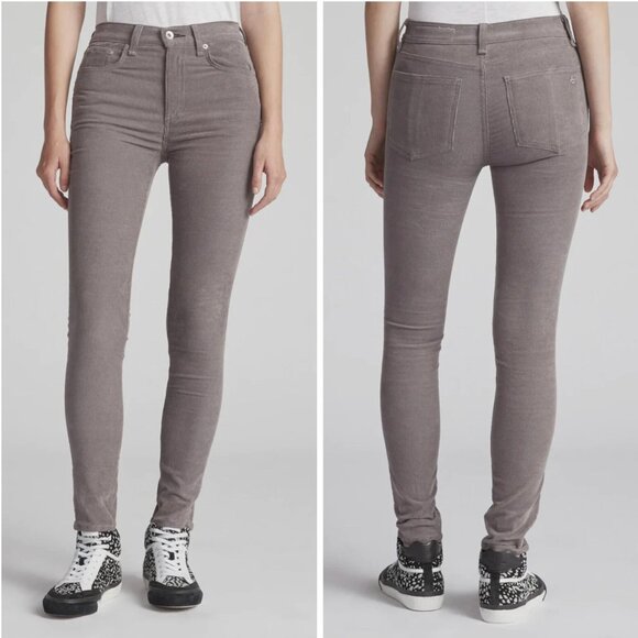 Rag & Bone High Rise Skinny Corduroy Jean in Nickle Size 26 - Picture 1 of 14